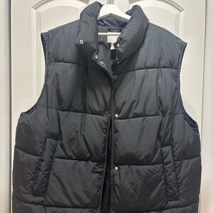 H&M Black Quilted Vest